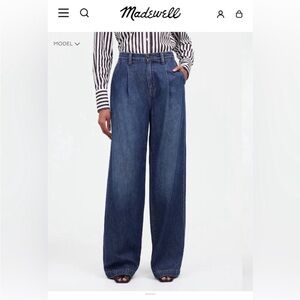Madewell The Harlow Wide-Leg Jean in Fairson Wash